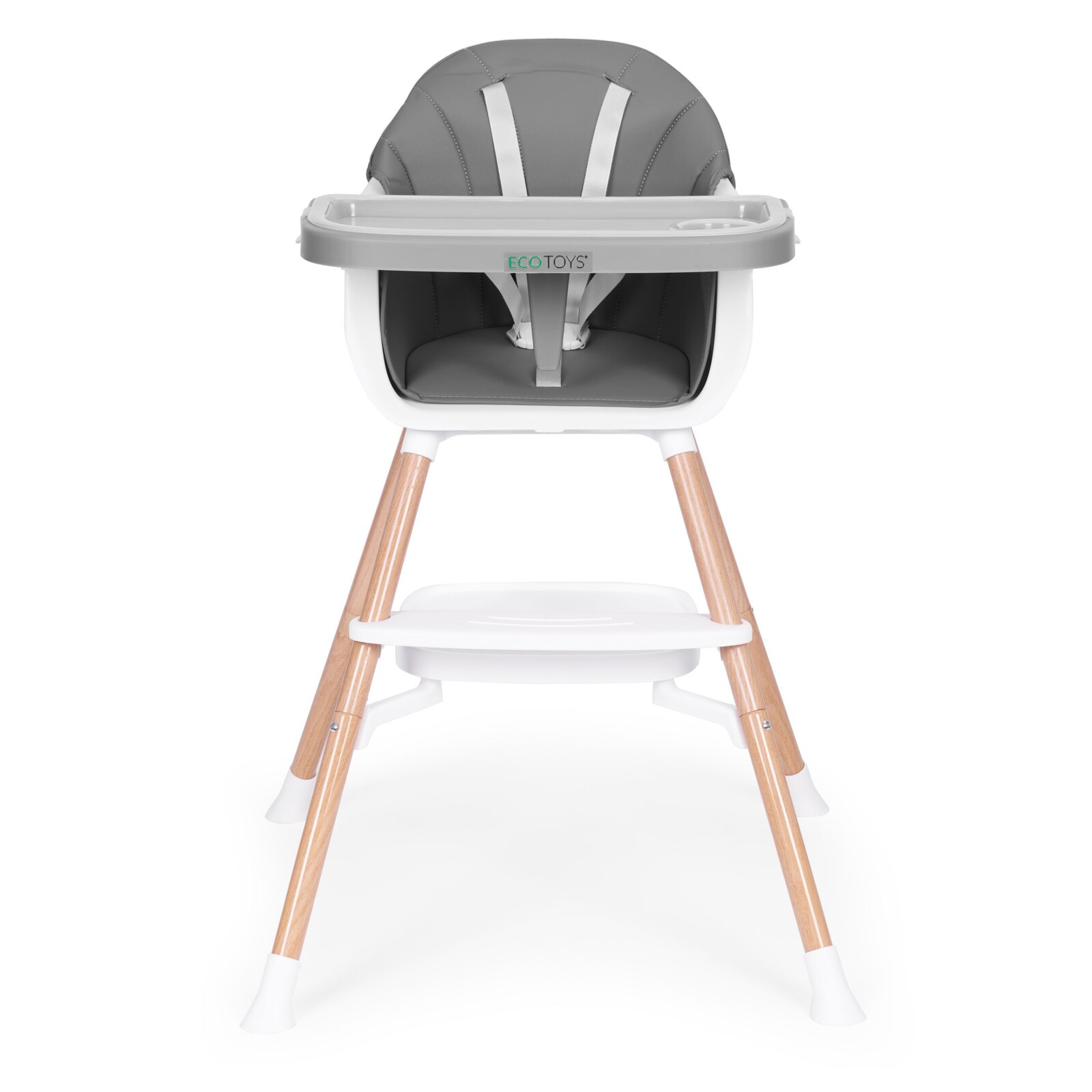 Dětská židlička 2v1 BABY ECOTOYS šedá
