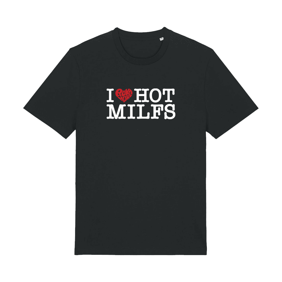 Ruka Hore tričko I Love Hot Milfs Čierna XS