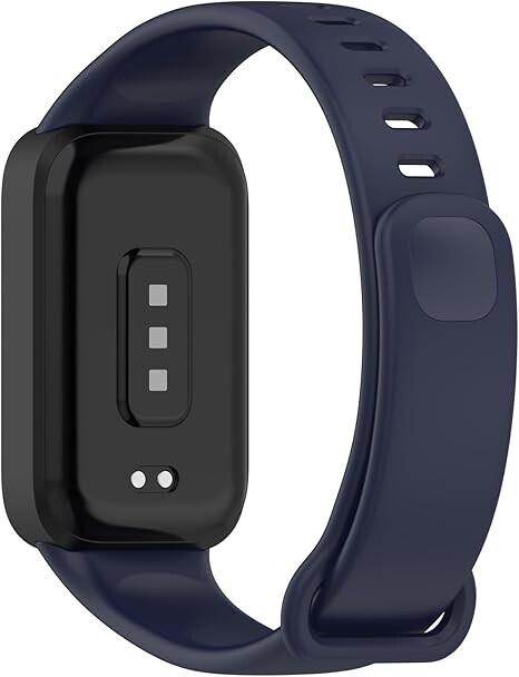 eses Silikónový remienok s rámčekom pre Xiaomi Smart Band 9 Active - Modrý