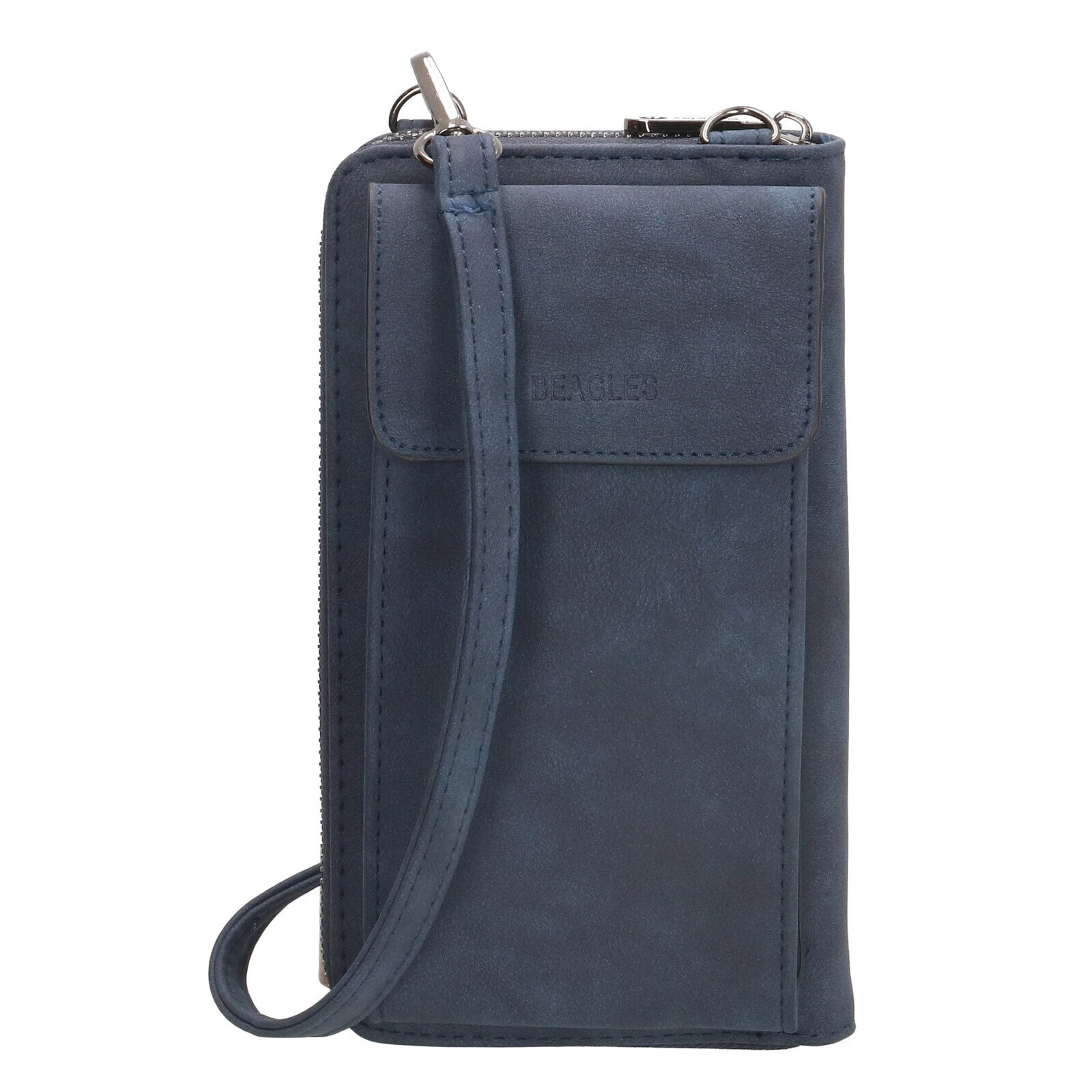 Dámska kabelka na telefón / peňaženka s popruhom cez rameno Beagles Rebelle - navy - na výšku