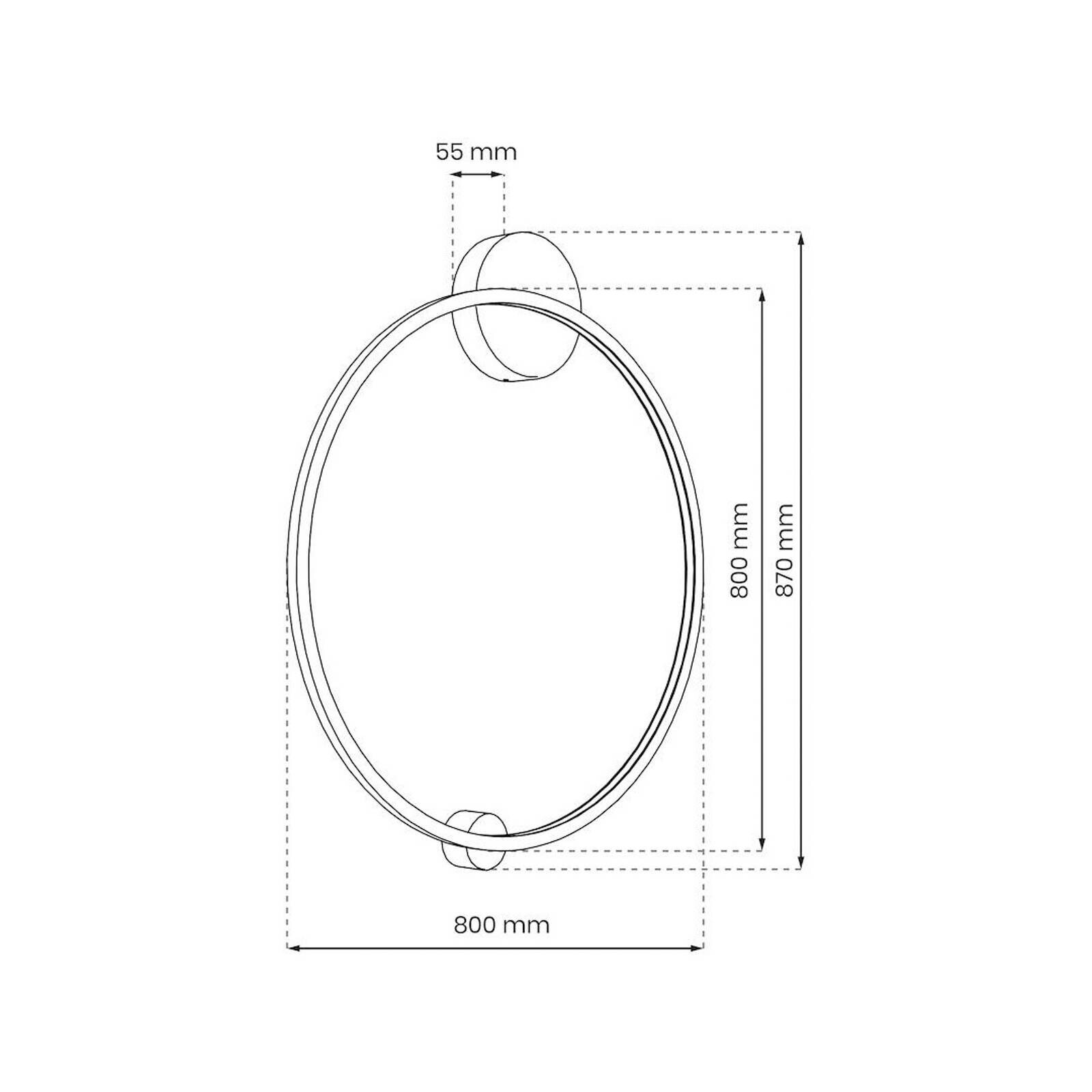 Stropné LED svetlo Saturno, zlaté, Ø 80 cm, kov, 4 000 K