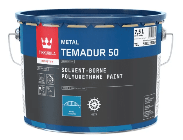 TEMADUR 50 - Dvojzložková pololesklá polyuretánová vrchná farba RAL 1000 - zelenobéžová, 7,5 L