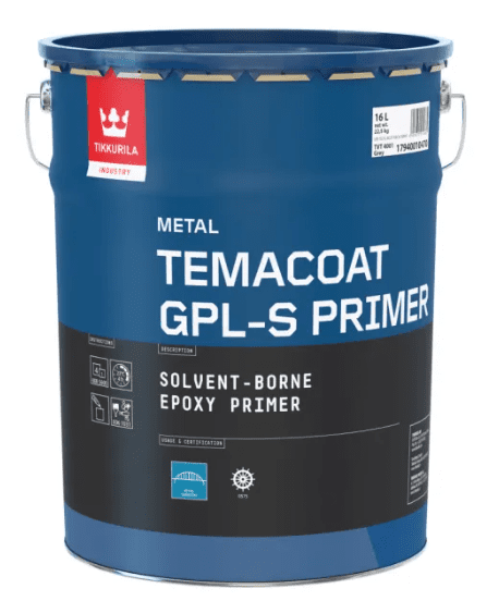 TEMACOAT GPL-S PRIMER - Dvojzložkový hrubovrstvý epoxidový základný náter RAL 1000 - zelenobéžová, 14,4 L