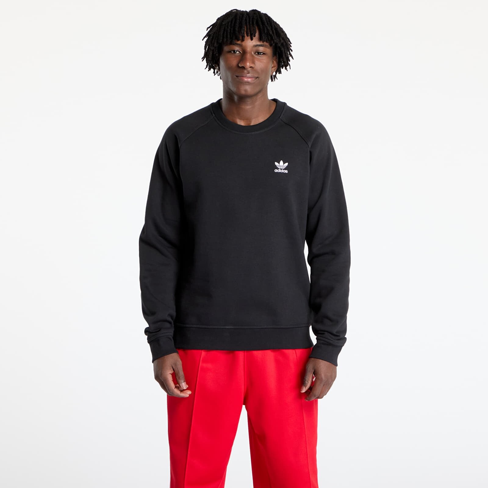 Mikina adidas Trefoil Essentials Crew Sweatshirt Black M