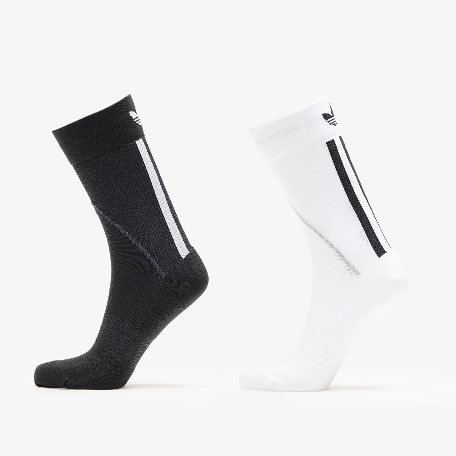 adidas Techy Crew Socks 2-Pack White/ Black S