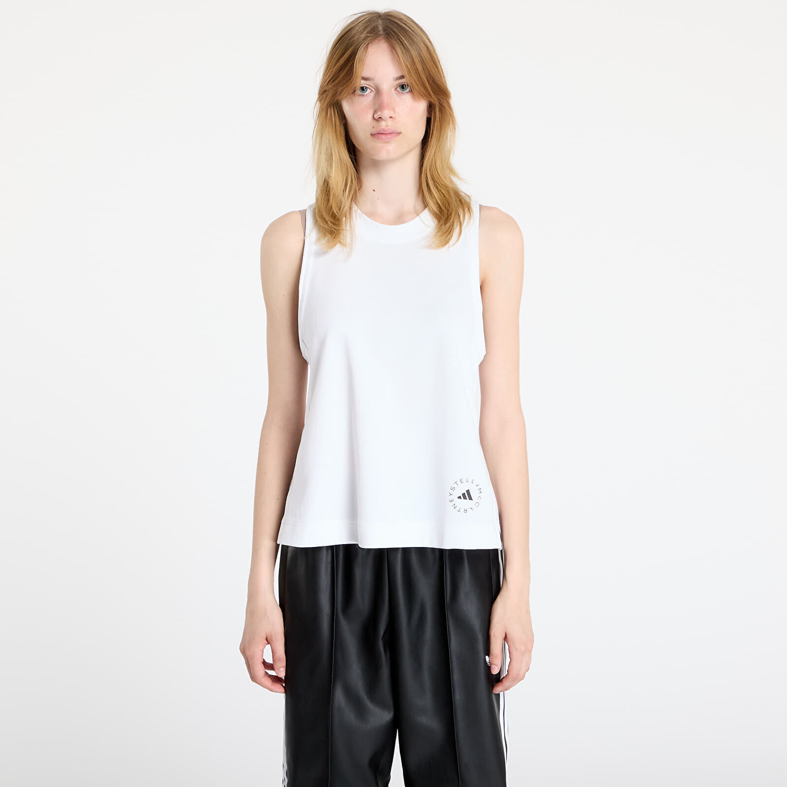 Tielko adidas x Stella McCartney Logo Tank Top White XS