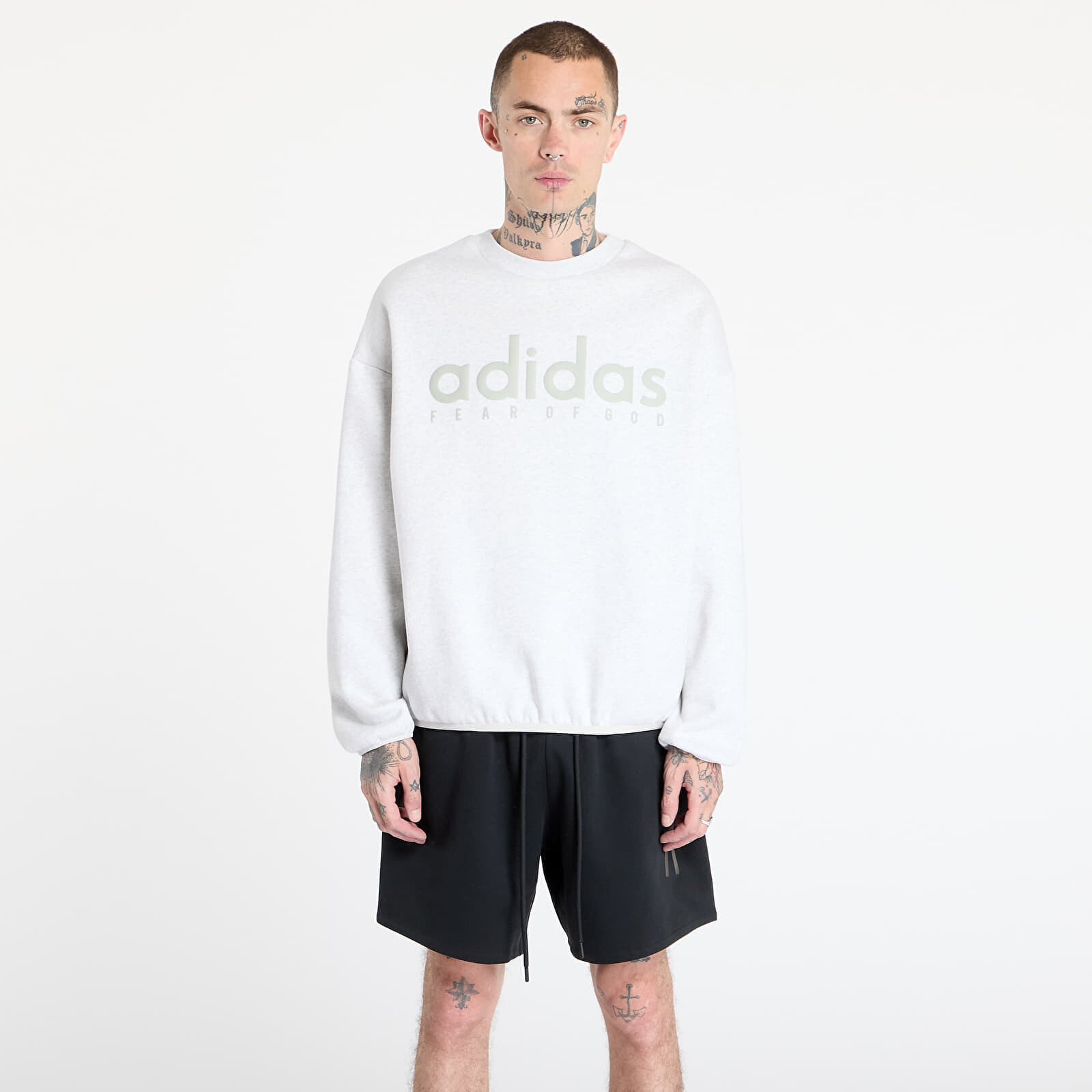 Mikina adidas x Fear Of God Athletics Heather Fleece Crewneck Light Grey Heather S
