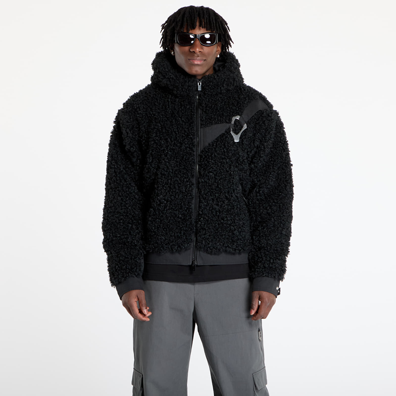 Mikina HELIOT EMIL Chiaroscuro Fleece Black M