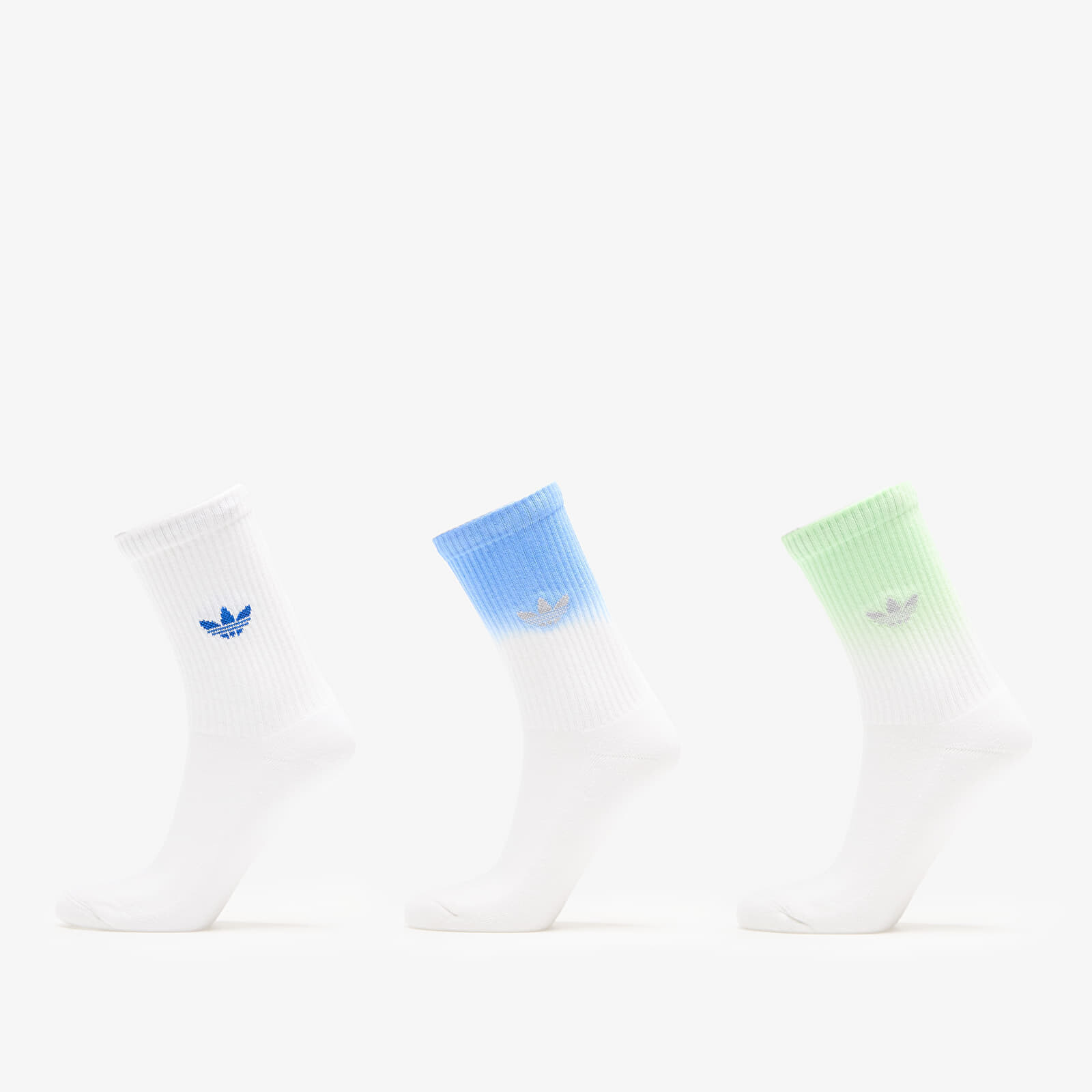 adidas Ombre Crew Socks 3-Pack White/ Pulse Lime M