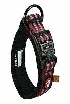 Obojek pes BIVOUAK nastavitelný 25-35cm červená Zolux VÝPREDAJ