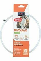 Obojek LED transparent BIVOUAK 30-60cm USB modrá Zolux VÝPREDAJ