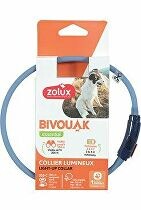Obojek LED malý BIVOUAK 20-40cm USB modrá Zolux VÝPREDAJ