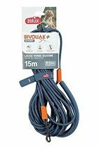 Vodítko pes BIVOUAK kulaté,silik.6mm/15m modrá Zolux VÝPREDAJ