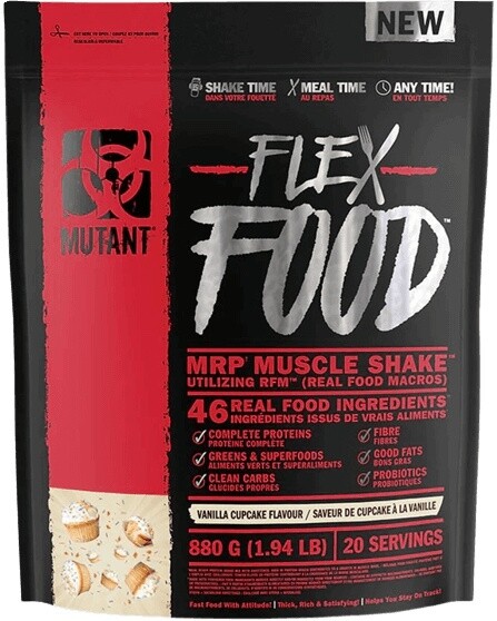 Mutant flex food 880 g - vanilkový cupcake prešla dmt 5.2025