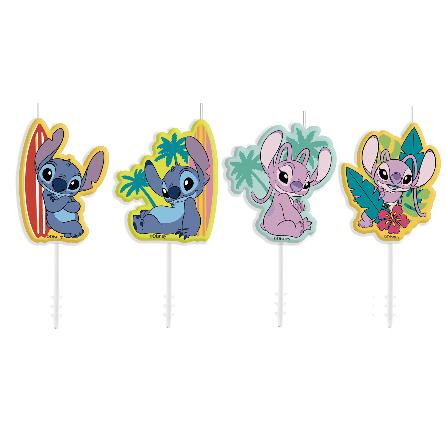 Dekora Narodeninové sviečky - Stitch 4 ks