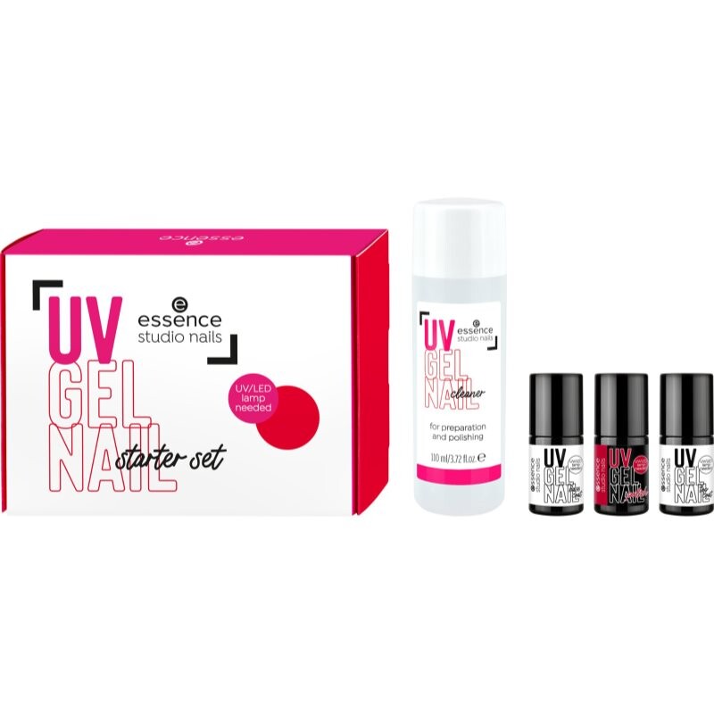 essence studio nails UV GEL NAIL sada lakov na nechty s použitím UV/LED lampy 4 ks