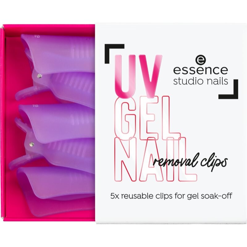 essence studio nails UV GEL NAIL klipy na odstránenie gelovej manikúry 5 ks