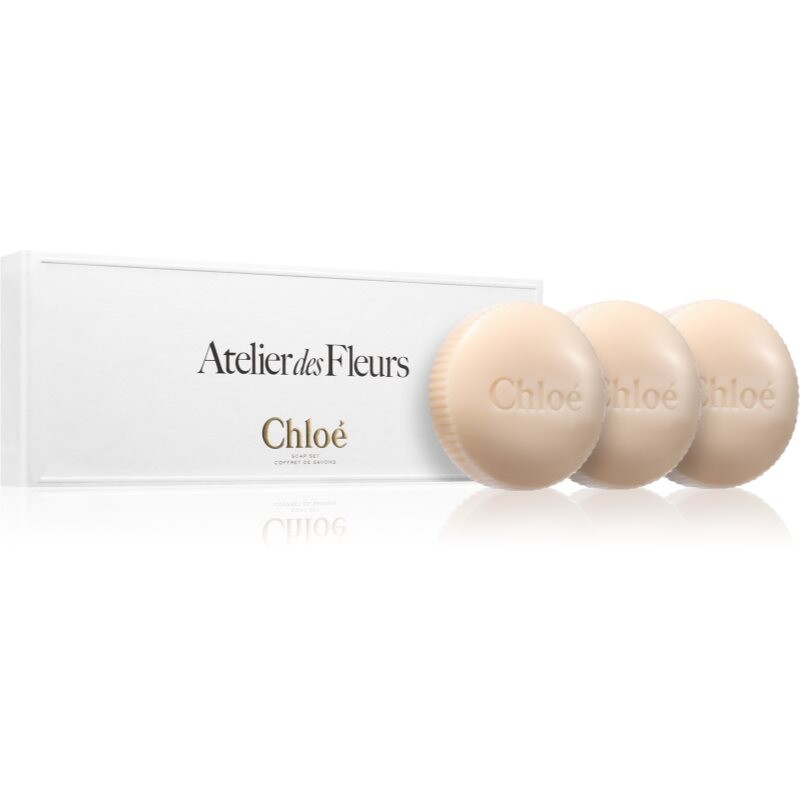 Chloé Atelier des Fleurs Trio Soap jemné mydlo s parfumáciou pre ženy Set