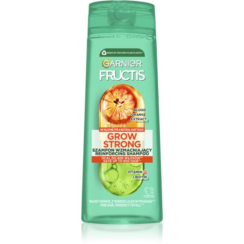 Garnier Grow Strong posilňujúci šampón pre jemné vlasy 400 ml