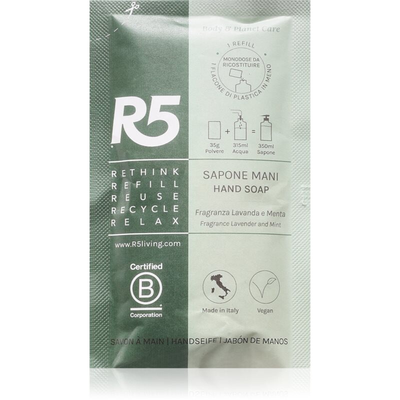 R5 Refill tekuté mydlo na ruky náhradná náplň 35 g
