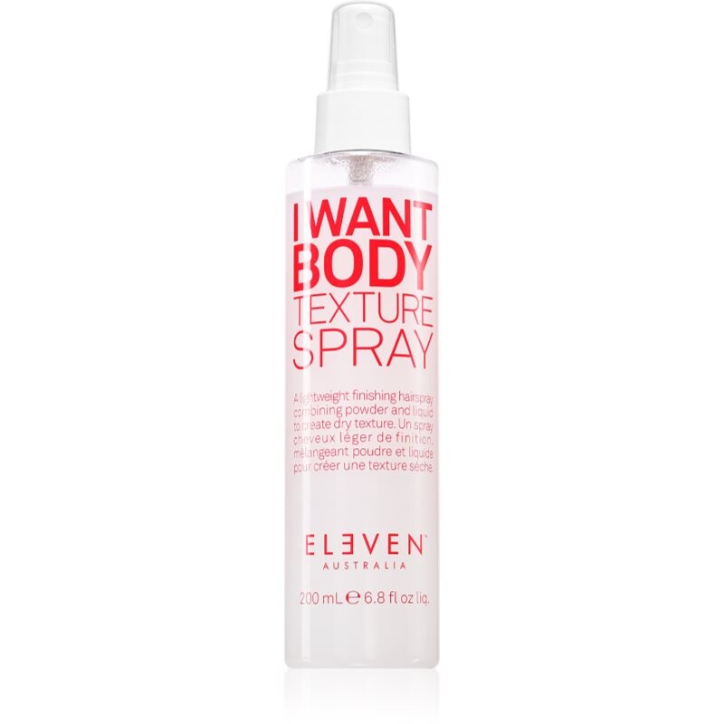 Eleven Australia I Want Body Texture Spray sprej pre objem vlasov pre jemné vlasy 200 ml