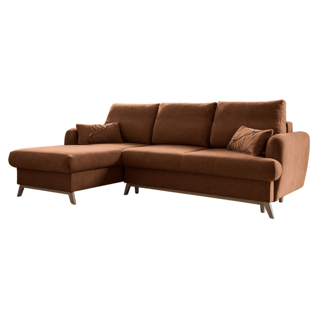 MID.YOU ROHOVÁ SEDACIA SÚPRAVA, textil, terakota