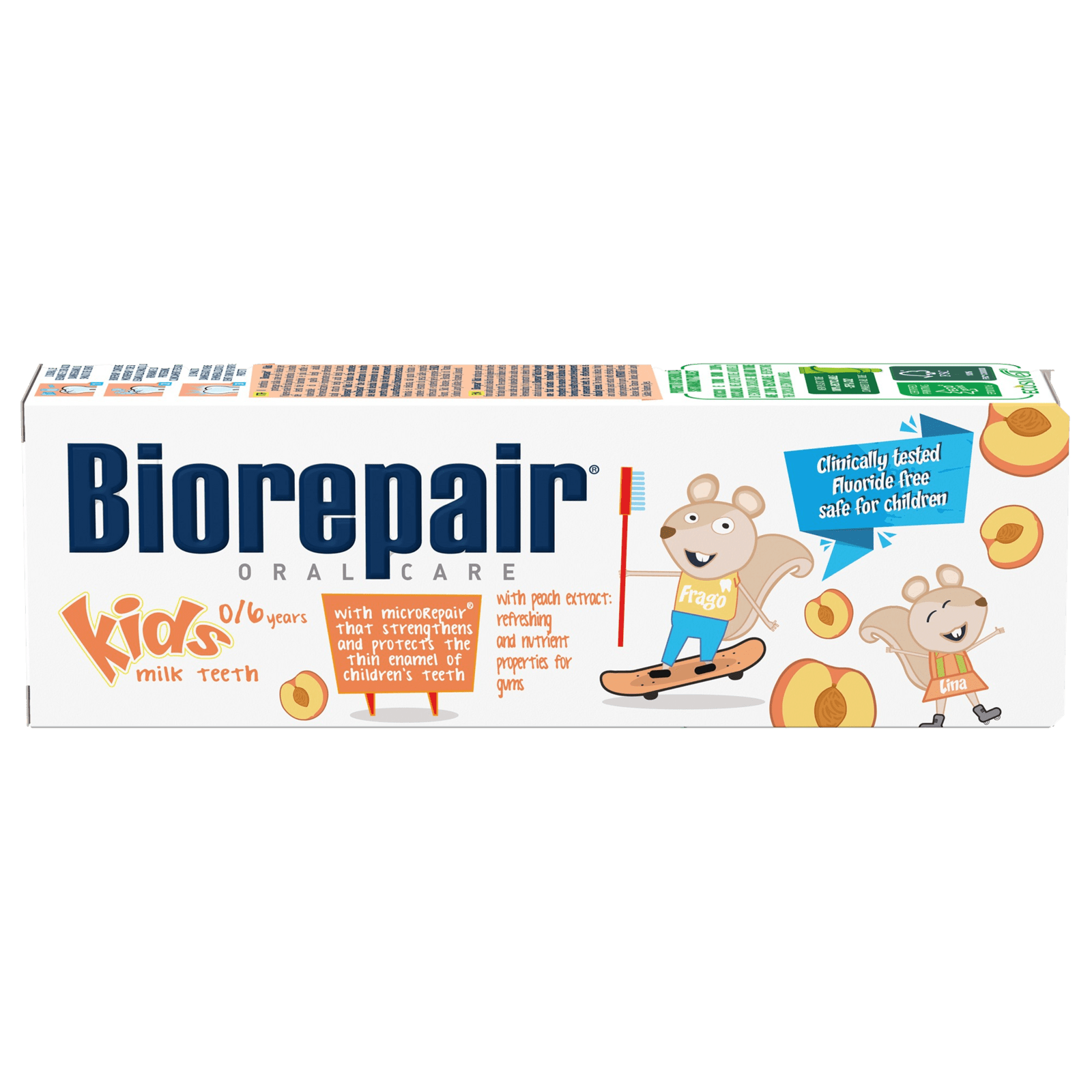 BIOREPAIR pasta pre deti 0-6 rokov, broskev 50 ml