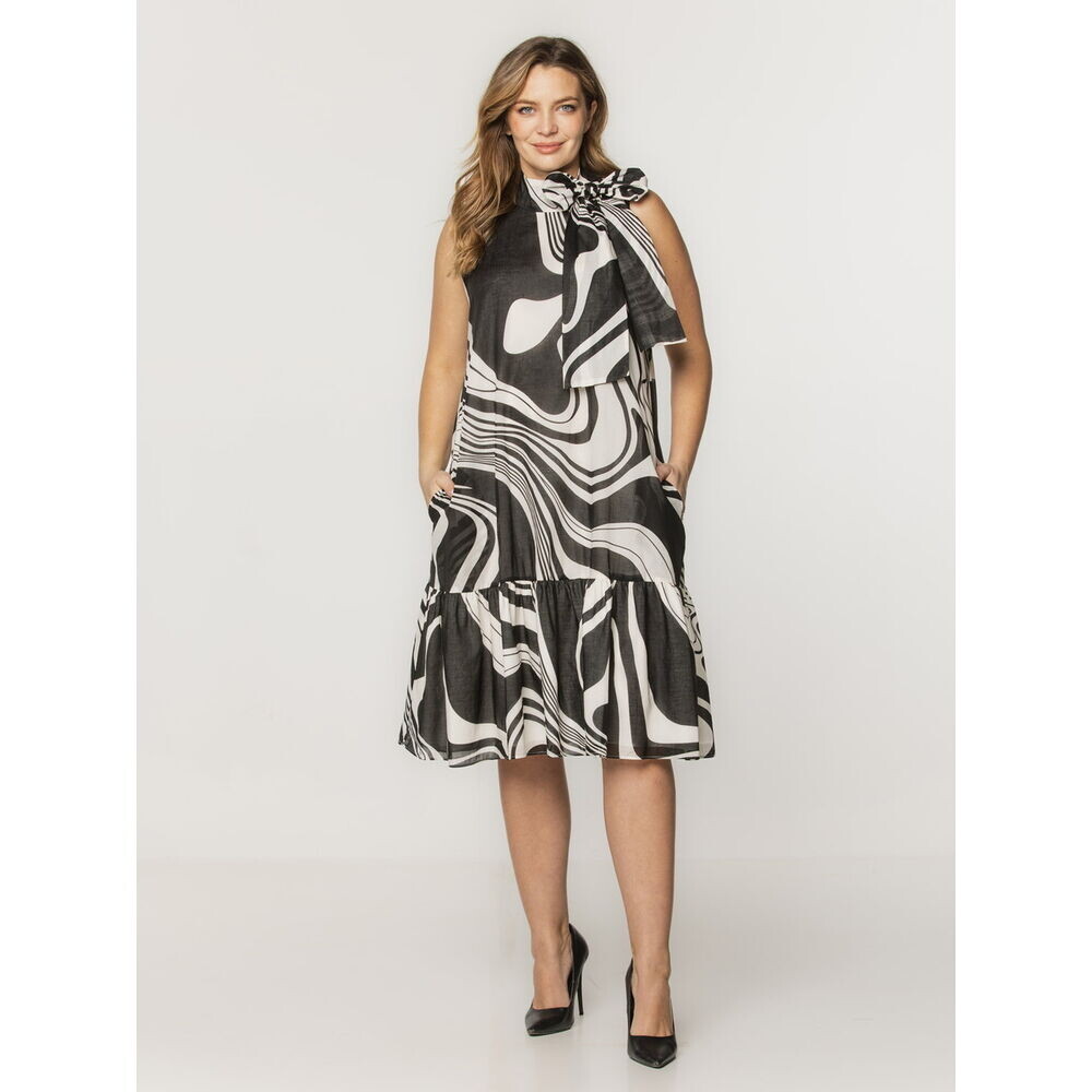 Dámske letné šaty s mašľou 17950