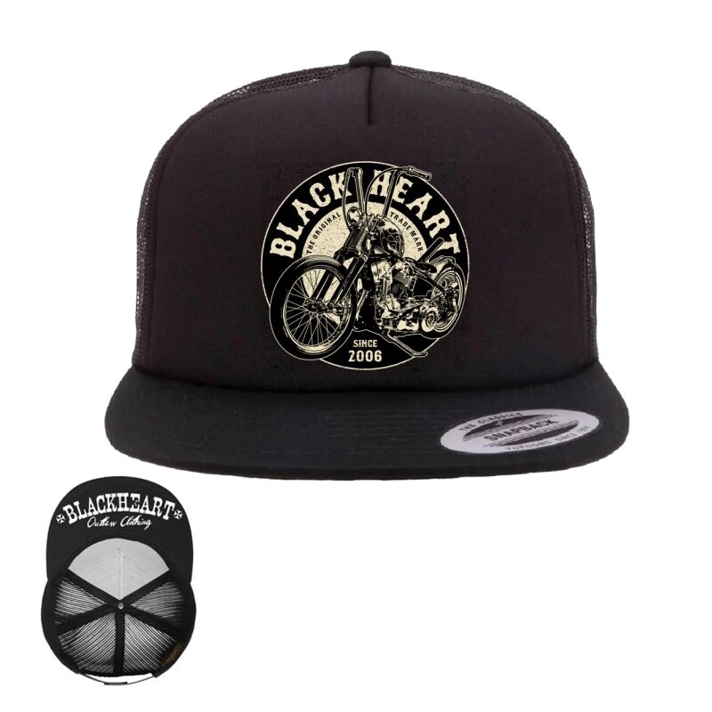 BLACK HEART Chopper King Trucker BLK čierna