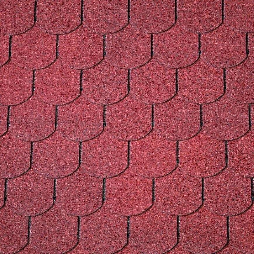 Šindel bobrovka červený