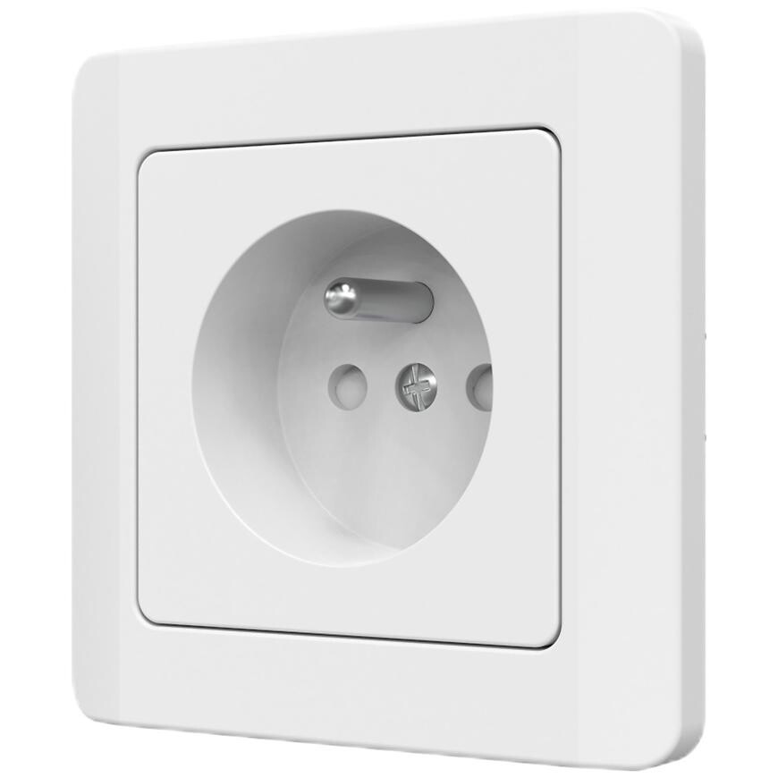 Jedna zásuvka Z/U SILVA white 46136