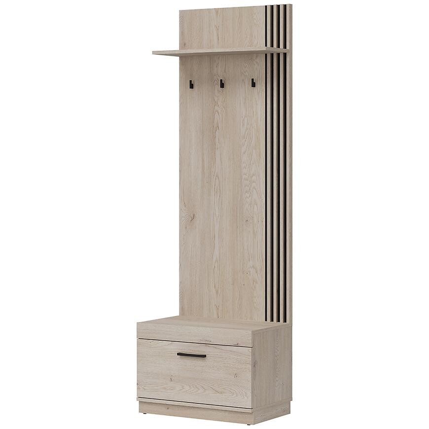 Vešiak Mati Mi15 Dub Crem/Čierna