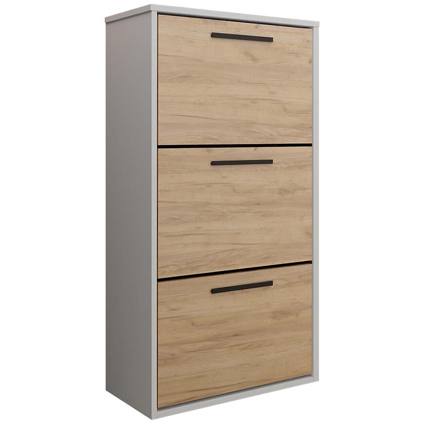 Skrinka na topánky Asper závesná Fr. Craft/biela