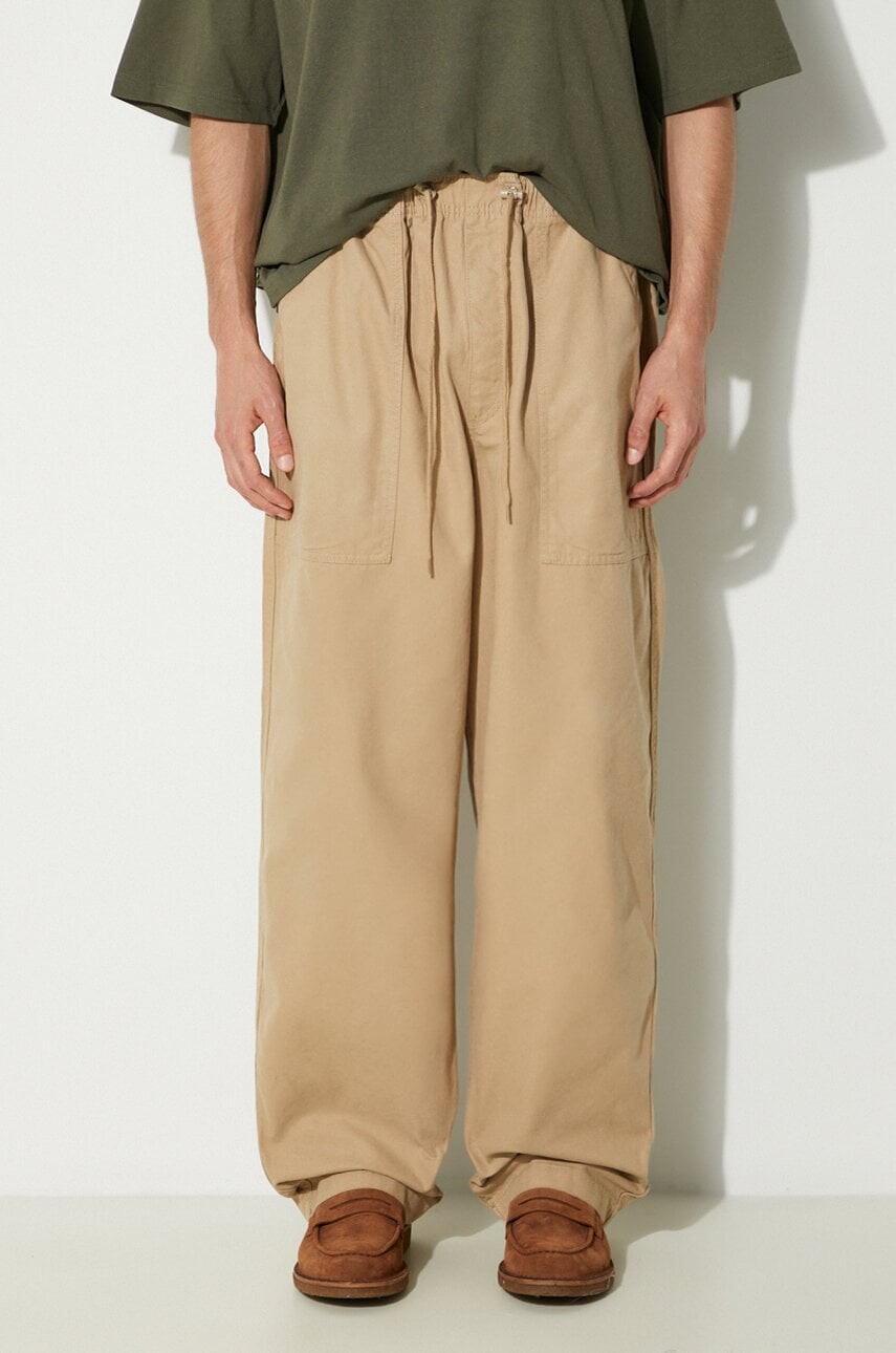Bavlnené nohavice Vans Premium Classics LX Easy Trouser béžová farba, VN000GZ2SQ71