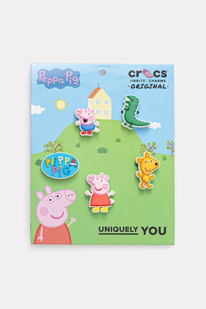 Detské odznaky na topánky Crocs Peppa Pig Character 5Pck 5-pak viac farieb, 10015107