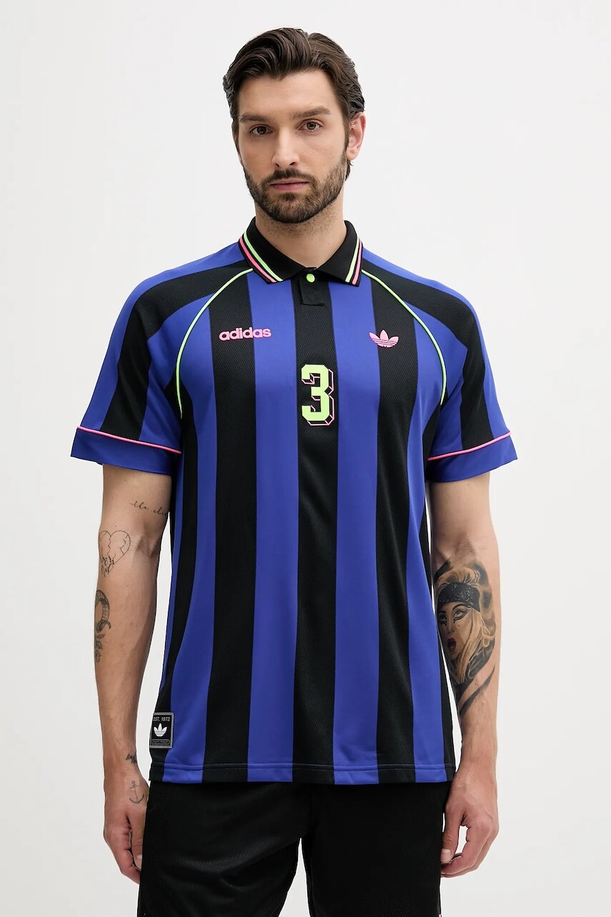 Polo tričko adidas Originals Jcquard Jersey pánske, vzorované, KD2307