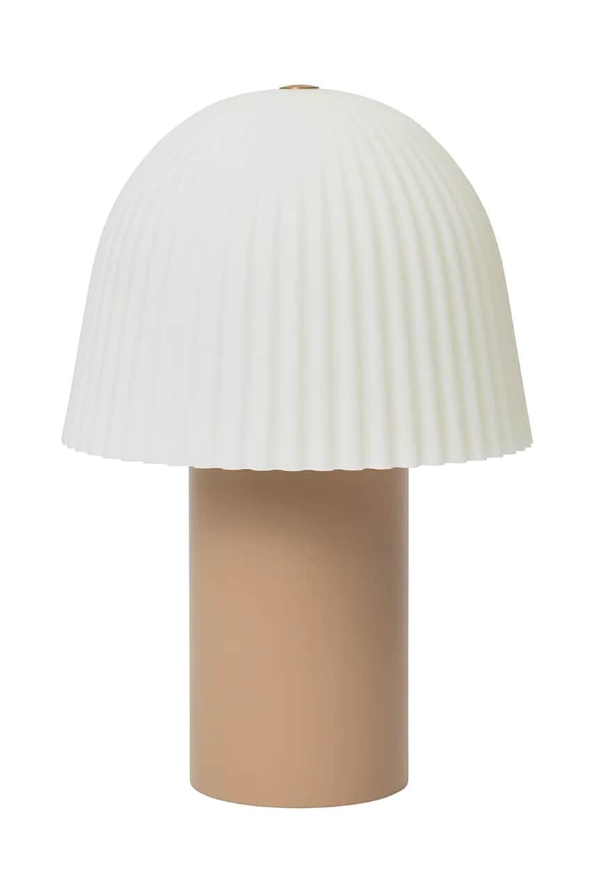 Bezdrôtová led stolná lampa ferm LIVING Frill ružová farba