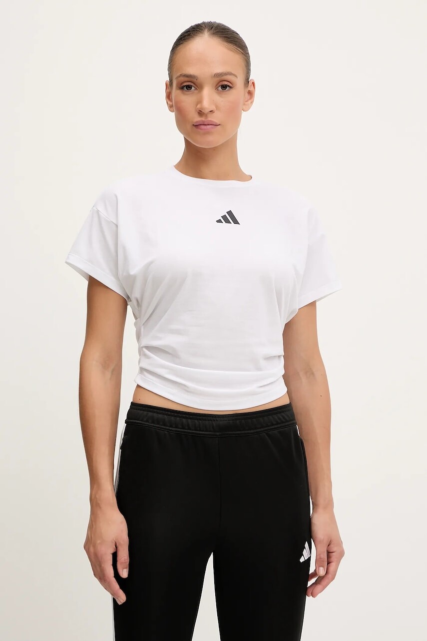 Tréningové tričko adidas Performance POWER biela farba, JX1194