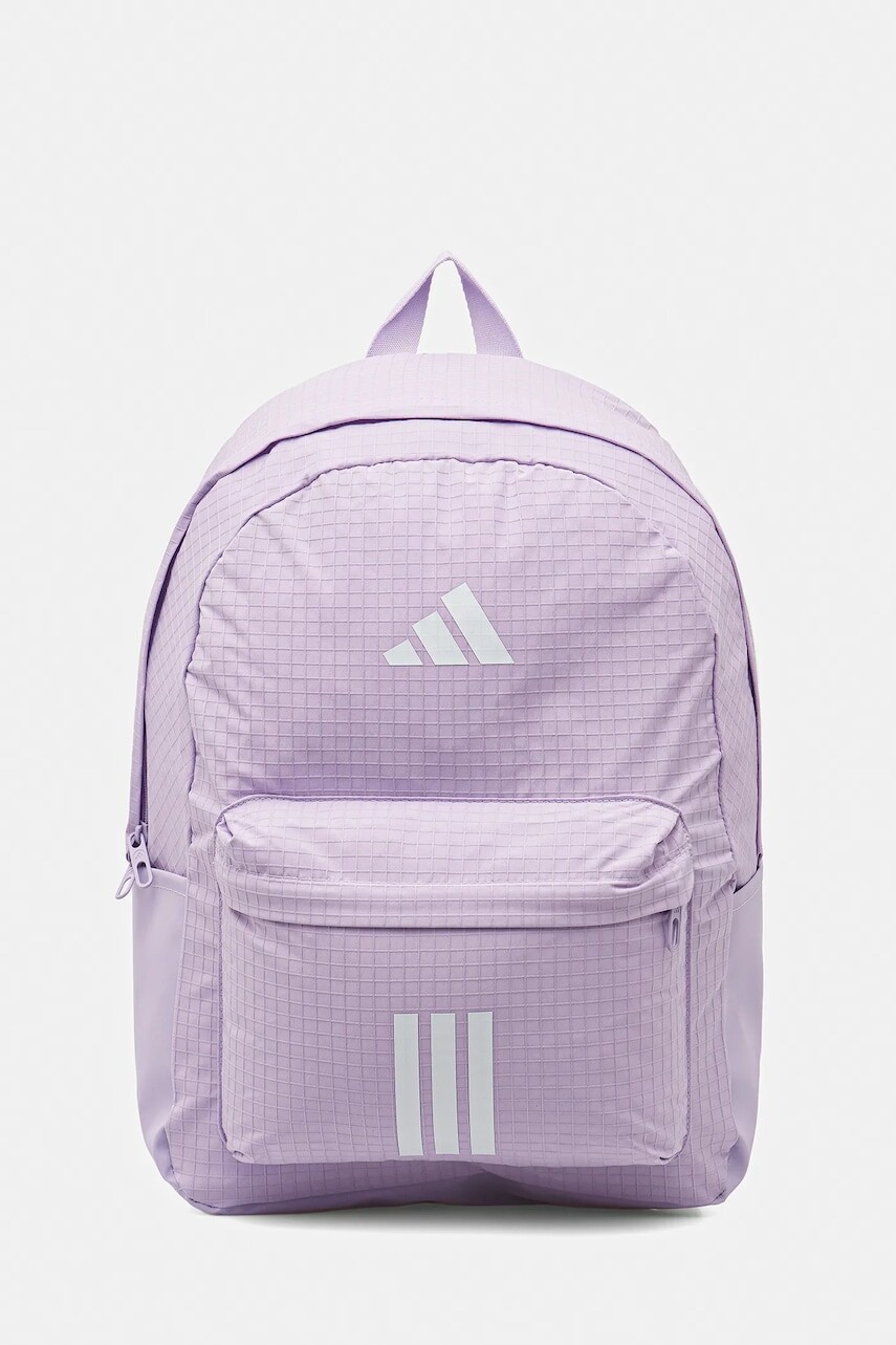 Ruksak adidas Essentials dámsky, fialová farba, veľký, s potlačou, JY0997