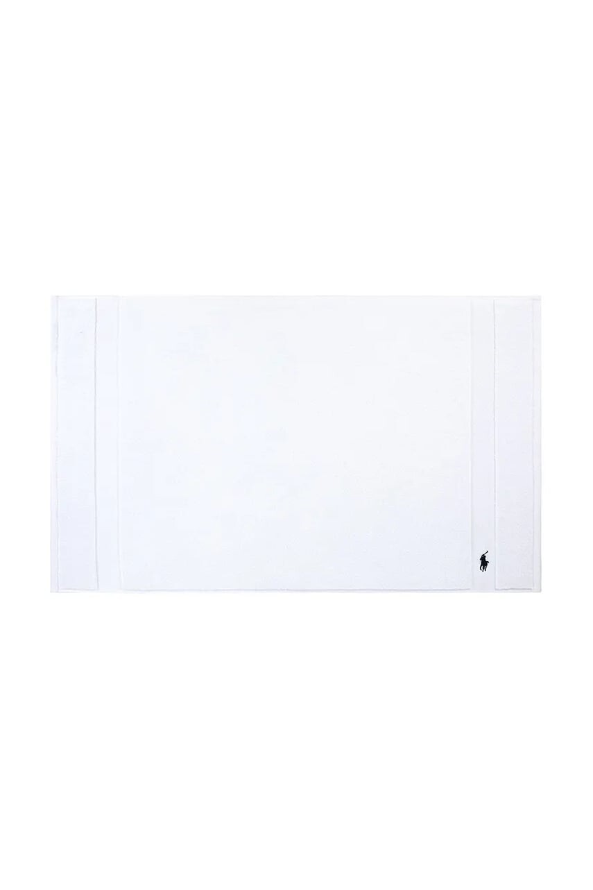 Kúpeľňová predložka Ralph Lauren Polo Player White 55 x 90 cm biela farba