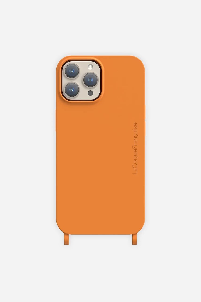 Puzdro na mobil LaCoqueFrançaise iPhone 16 Plus oranžová farba