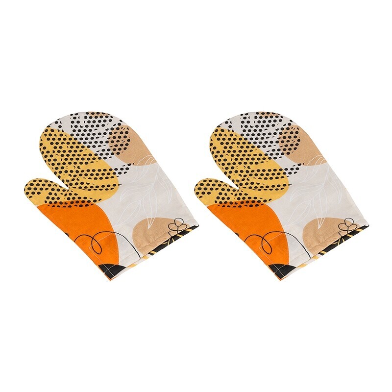 Bellatex Kuchynská chňapka Okruhliaky oranžová, 28 x 18 cm, 2 ks