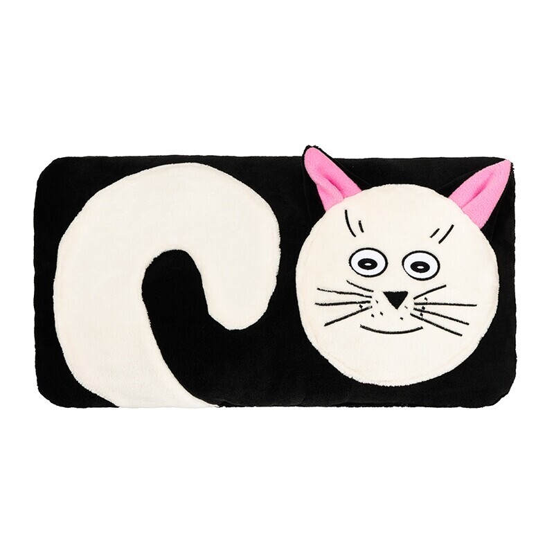 Bellatex Tvarovaný vankúšik Mačička, 45 x 30 cm