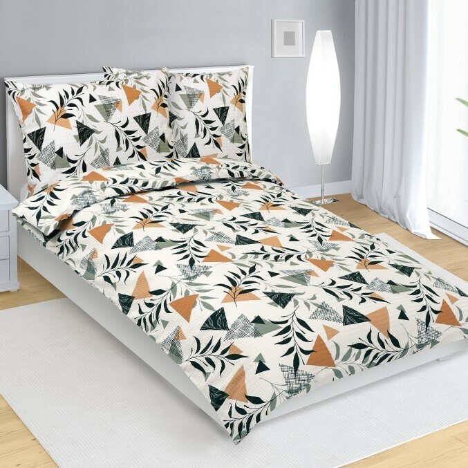 Bellatex Krepová posteľná bielizeň Garden , 140 x200 cm, 70 x 90 cm, 140 x 200 cm, 70 x 90 cm