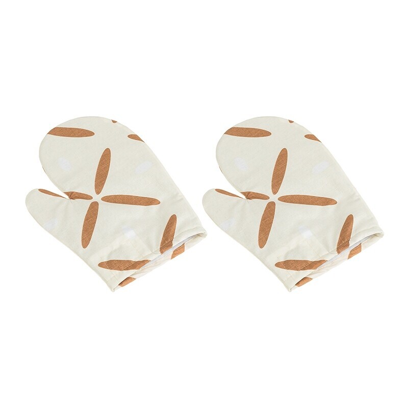 Bellatex Kuchynská chňapka Krížiky hnedá, 28 x 18 cm, 2 ks