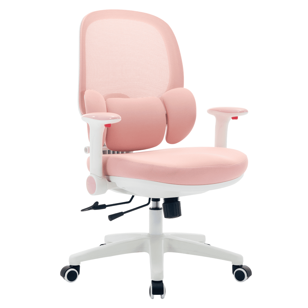 Otočná stolička, ružová/biela, TRESA