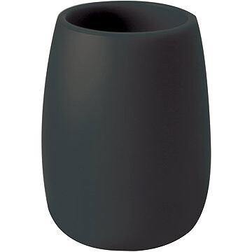 Spirella Kelímek na kartáčky SVEN, polyresin, černý
