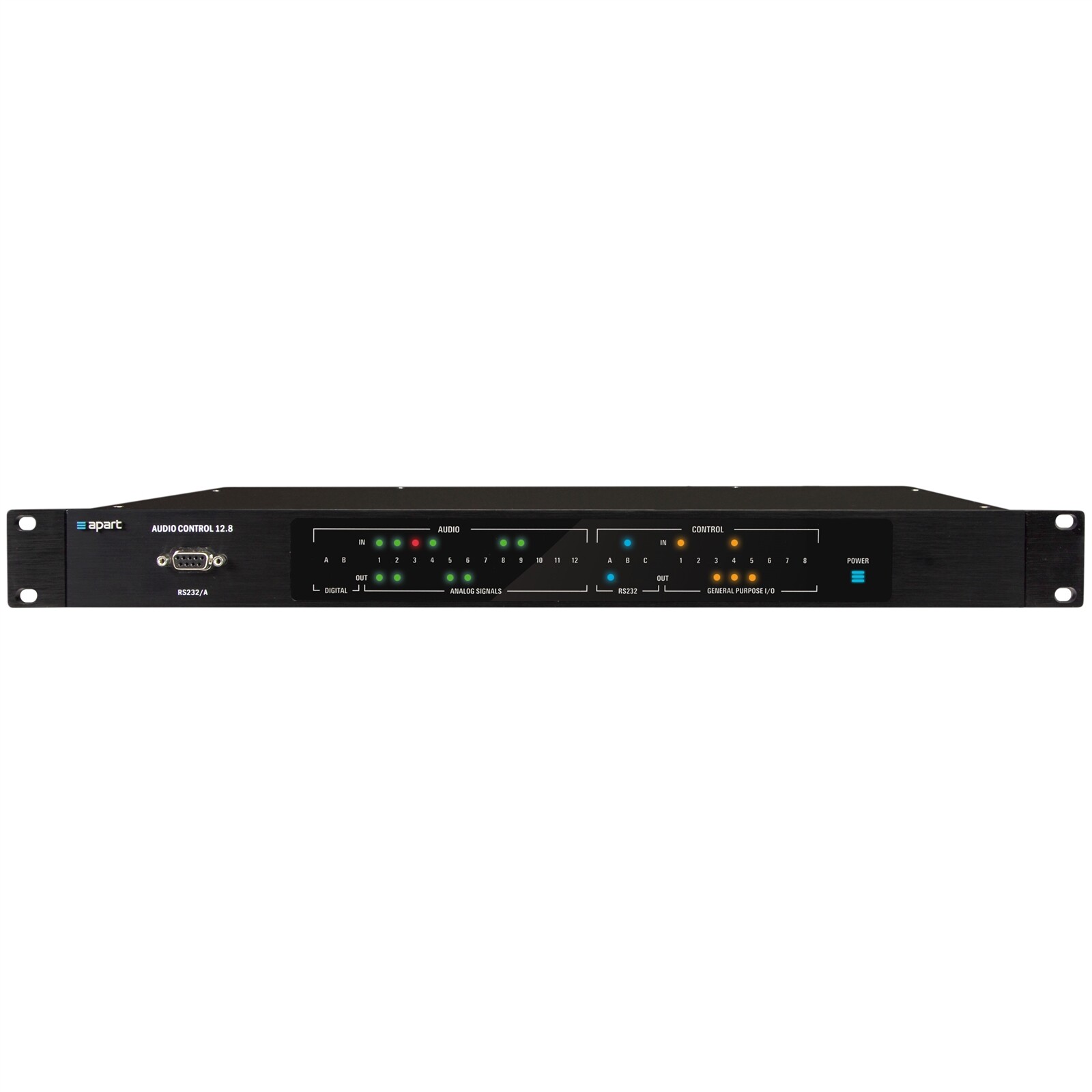 Apart Audio Control matrix with DSP, 12 inputs + 8 outputs