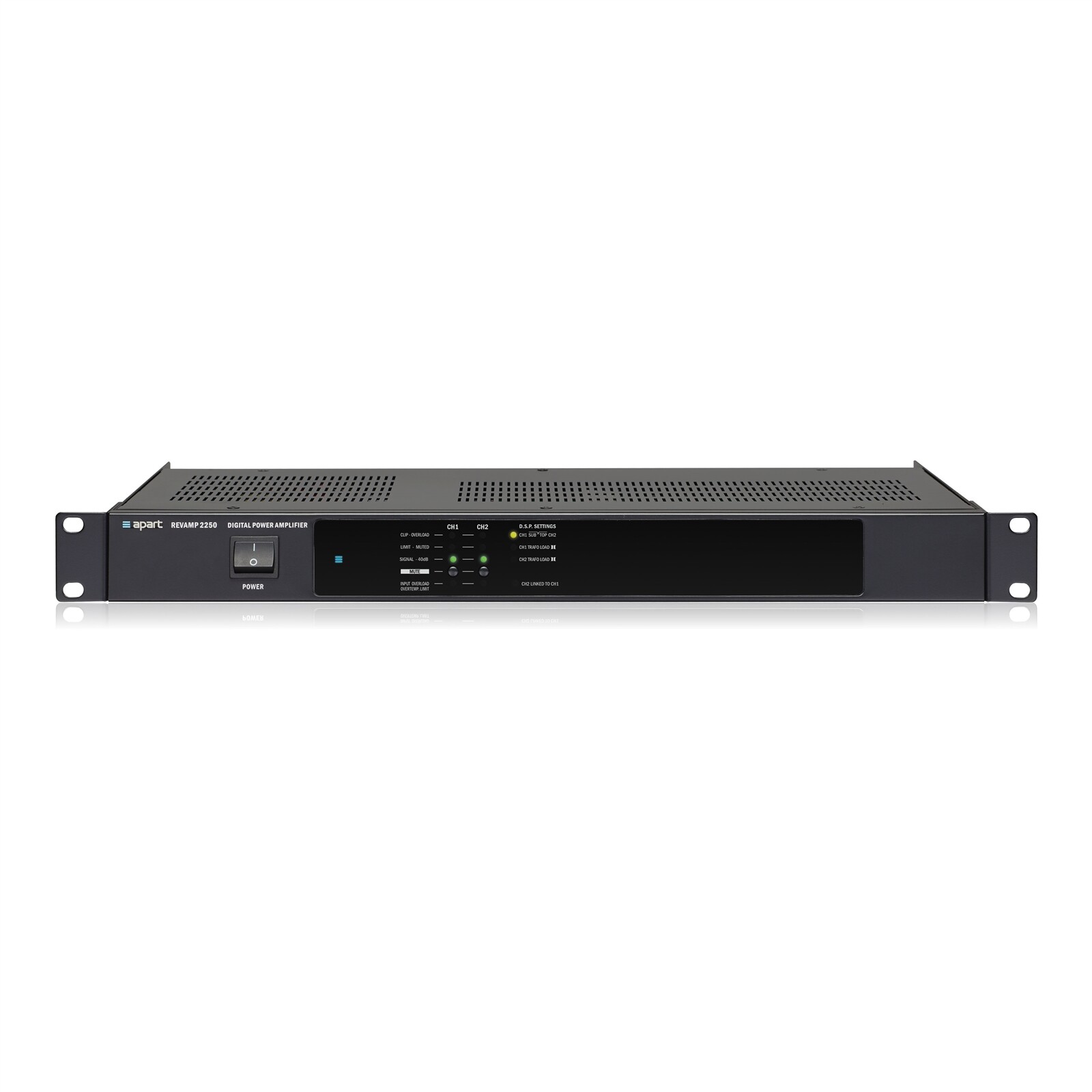 Apart REVAMP2250, 2-channel digital power amplifier 2 x 250 watts (RMS)