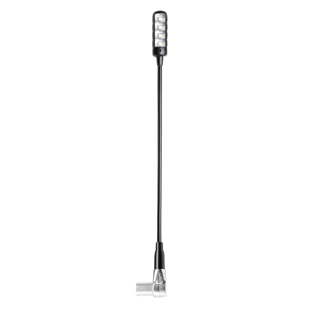 Adam Hall Adam Hall, LED svetielko s 4 LED na flexibilnom husacom krku s 4pin XLR lomenym konektorom